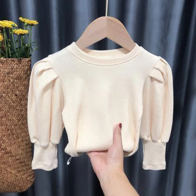 C108089 Baby Toddler Teenage Girls Sweaters Tops Spring Autumn Long Puff Sleeve Knitted Kids Sweater For Girl Children's Clothes
C108089 Baby Toddler Teenage Girls Sweaters Tops Spring Autumn Long Puff Sleeve Knitted Kids Sweater For Girl Children's Clothes