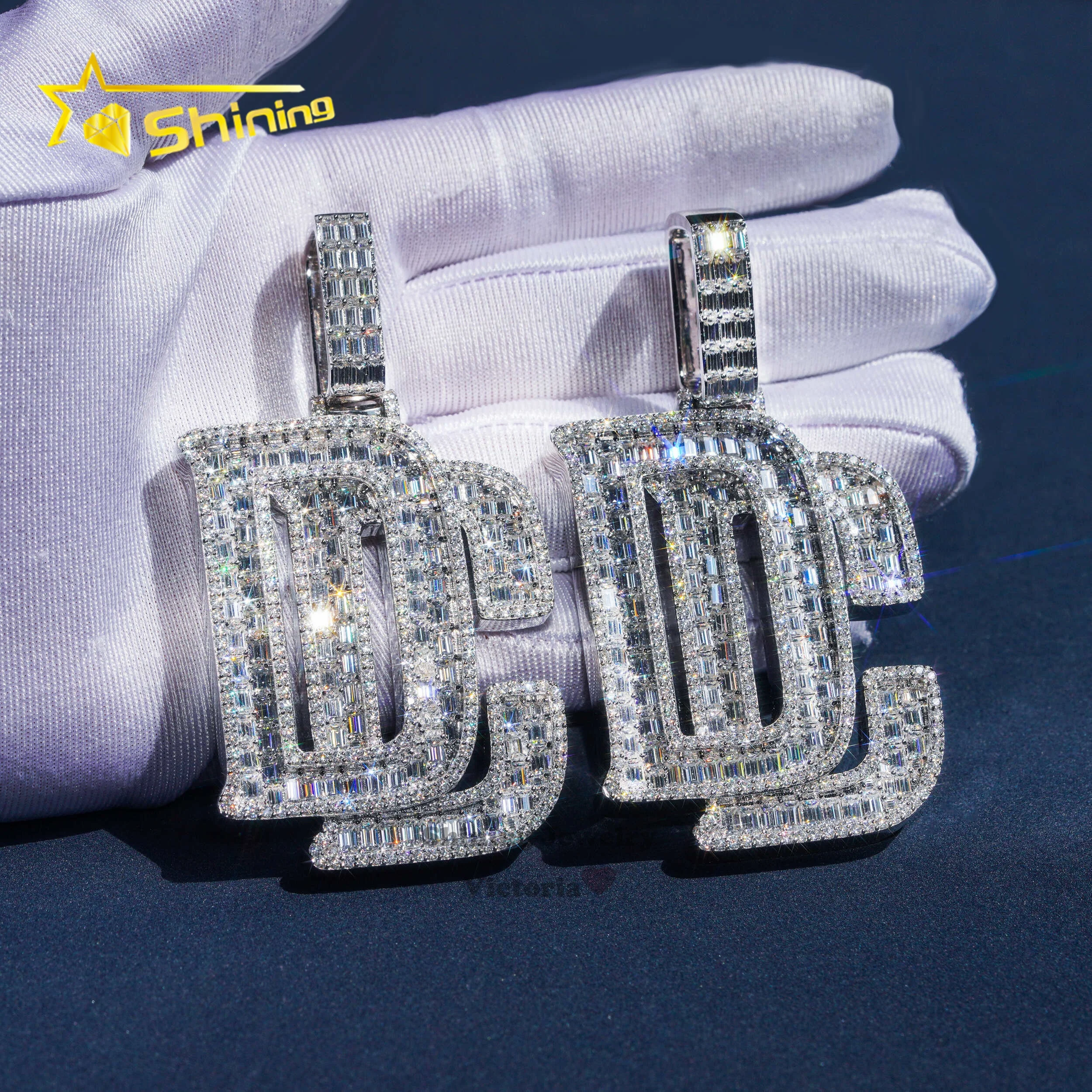 GRA Certificated Pass Diamond Tester 2.5" tall baguette mix round moissanite hip hop dream chaser pendant moissanite pendants
GRA Certificated Pass Diamond Tester 2.5" tall baguette mix round moissanite hip hop dream chaser pendant moissanite pendants