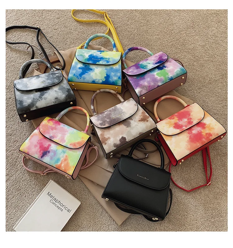 Latest design 2021 Tie-dyed Handbags Colorful Purses for Lady Cross body bag Women bags
Latest design 2021 Tie-dyed Handbags Colorful Purses for Lady Cross body bag Women bags