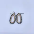 beach retro girl drop hoop classic elegant abstract jewelry earrings