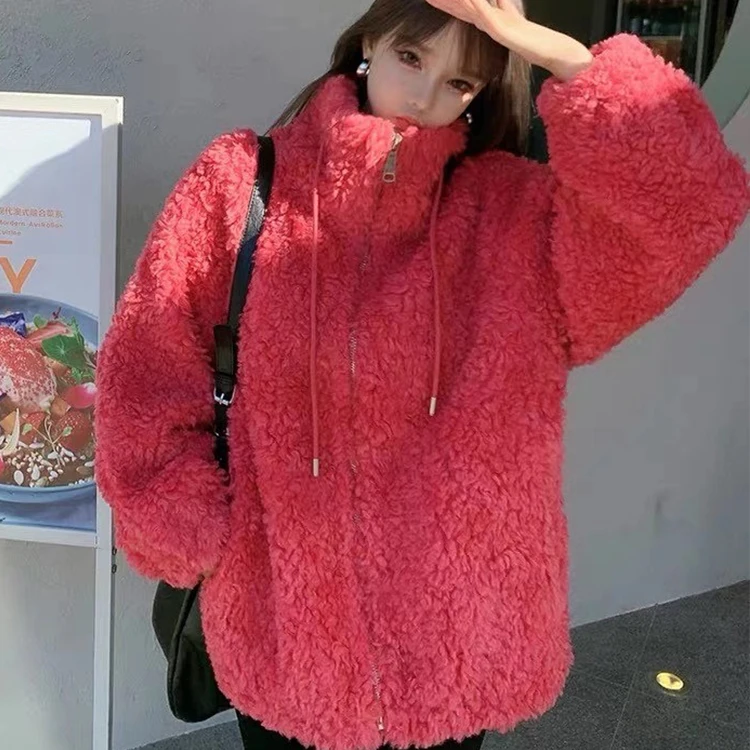 Plus size women fashion winter stand collar suede lining warm wool coats for ladies, Customized color
Plus size women fashion winter stand collar suede lining warm wool coats for ladies, Customized color