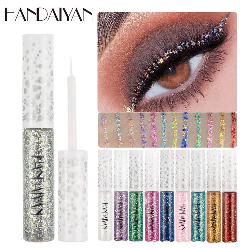 HANDAIYAN 5ml Colorful Eyeliner Waterproof Pigmented Long Lasting Quick Drying Smooth Glitter Eyeliner
HANDAIYAN 5ml Colorful Eyeliner Waterproof Pigmented Long Lasting Quick Drying Smooth Glitter Eyeliner