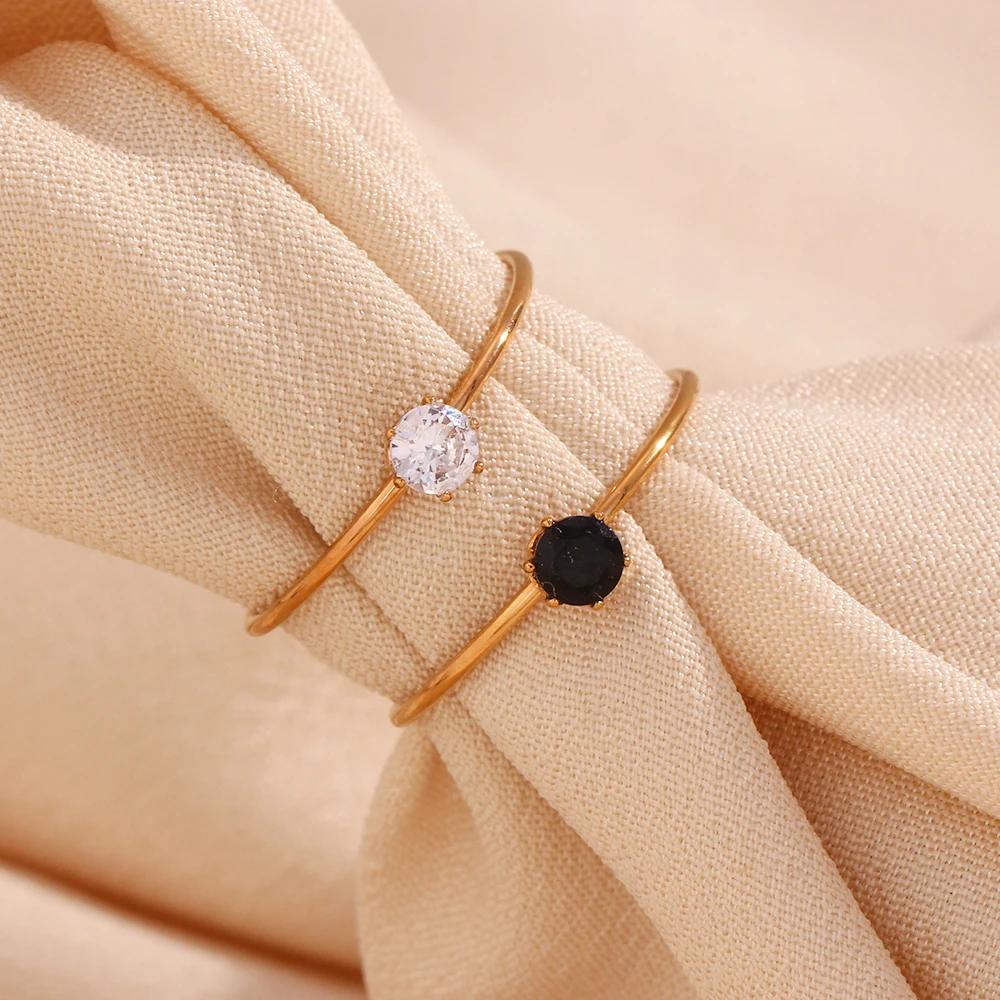 Tarnish Free Lovely Adjustable Zircon Rings Jewelry For Women Stainless Steel Rings Gold Plated Jewelry
Tarnish Free Lovely Adjustable Zircon Rings Jewelry For Women Stainless Steel Rings Gold Plated Jewelry