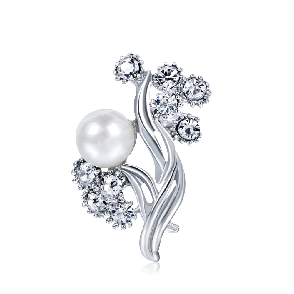 Creative Sleek Amazing Big Simulated Pearl Rhinestone Plant Silver-color Brooches for Women Brooch Pins Jewelry
Creative Sleek Amazing Big Simulated Pearl Rhinestone Plant Silver-color Brooches for Women Brooch Pins Jewelry
