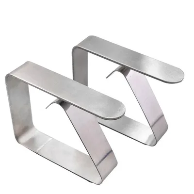 P736 Stainless steel tablecloth clip adjustable table cloth clip household large non - slip clip, Silver
P736 Stainless steel tablecloth clip adjustable table cloth clip household large non - slip clip, Silver