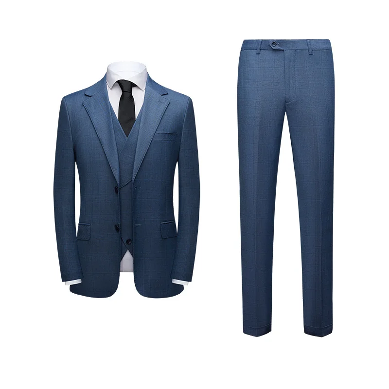 Navy Blue Three Piece Formal Men Suit Set For Spring Summer Wear Business Men Suits
Navy Blue Three Piece Formal Men Suit Set For Spring Summer Wear Business Men Suits