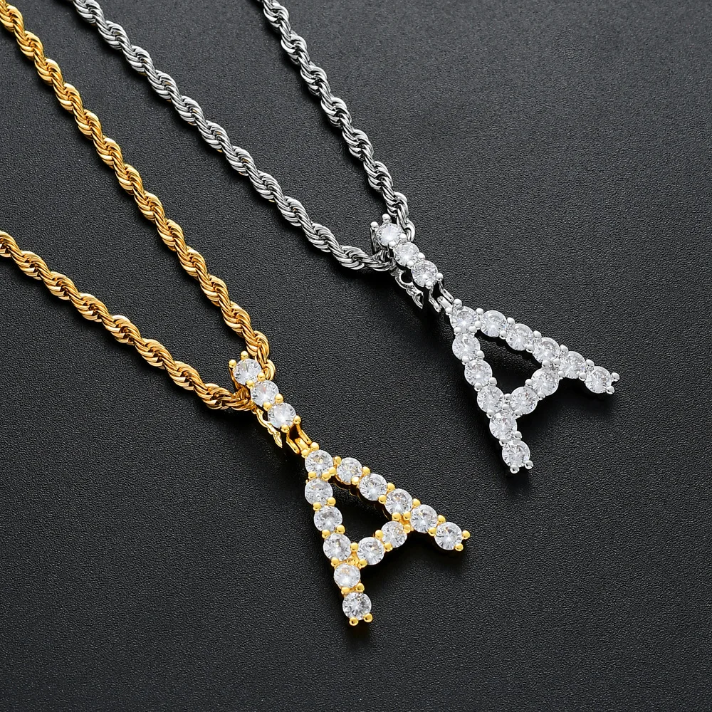 Hip hop trumpet 26 english alphabet necklace copper micro pink diamond zircon letter necklace pendant, As picture show
Hip hop trumpet 26 english alphabet necklace copper micro pink diamond zircon letter necklace pendant, As picture show