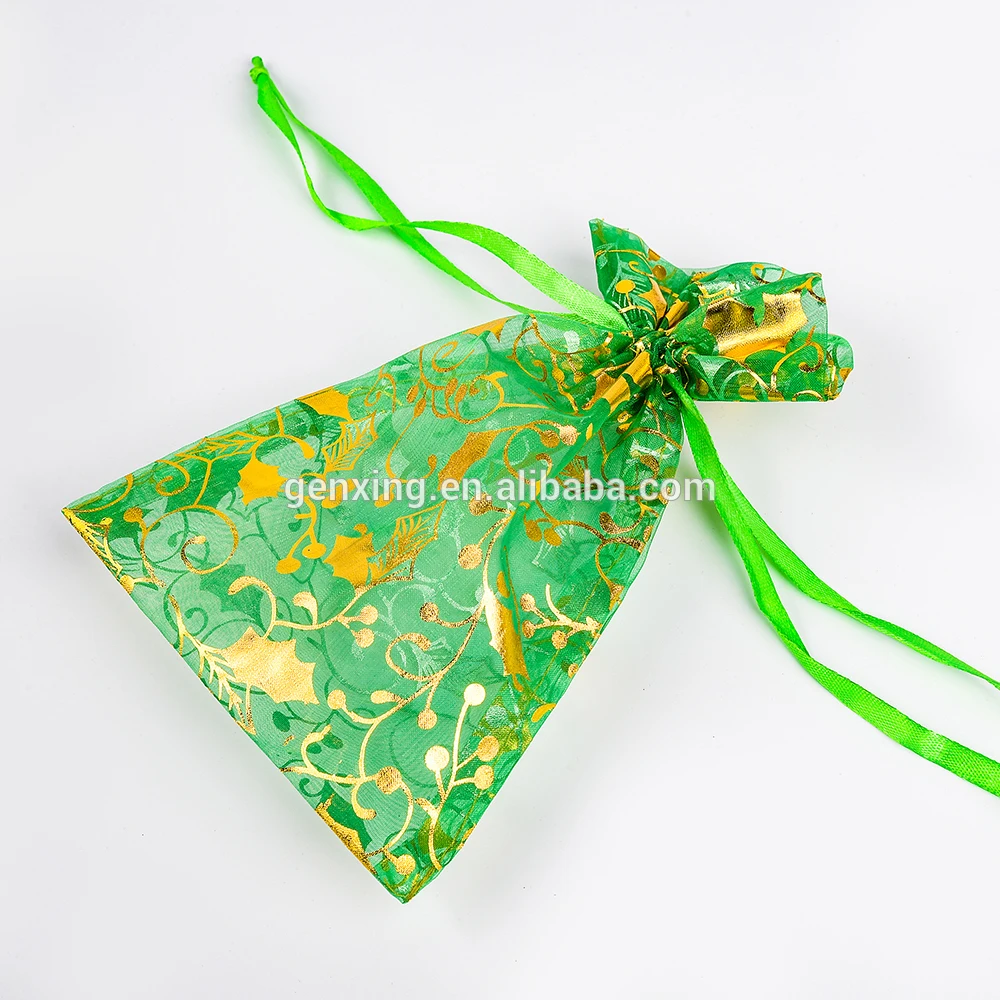 stars printed drawstring custom gift bag with logo wedding gift