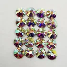 high quality strong gule flat back ss20 ss16 AB crystal rhinestone hotfix
