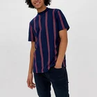 New Casual Fashion T-shirts Short Sleeve Striped T Shirts Custom Men T Shirt