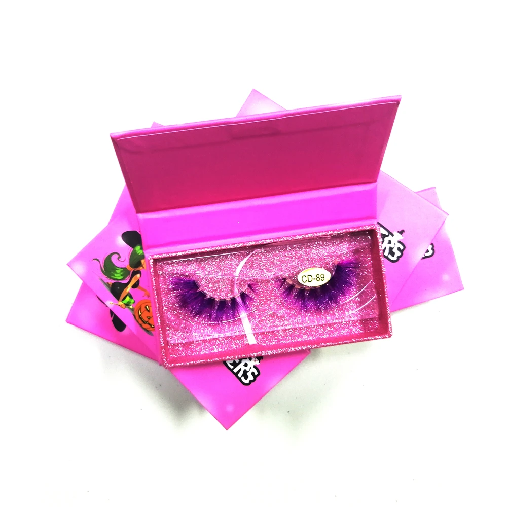 New Eyelash Packaging Box Natural Eyelashes 25mm Mink Lashes Halloween Eyelash Box, Colorful
New Eyelash Packaging Box Natural Eyelashes 25mm Mink Lashes Halloween Eyelash Box, Colorful