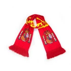 Custom Your Brand OEM Custom Printing Logo Scarf Football Club Fan Cheering Slogan Scarf Flannel Fan Scarf