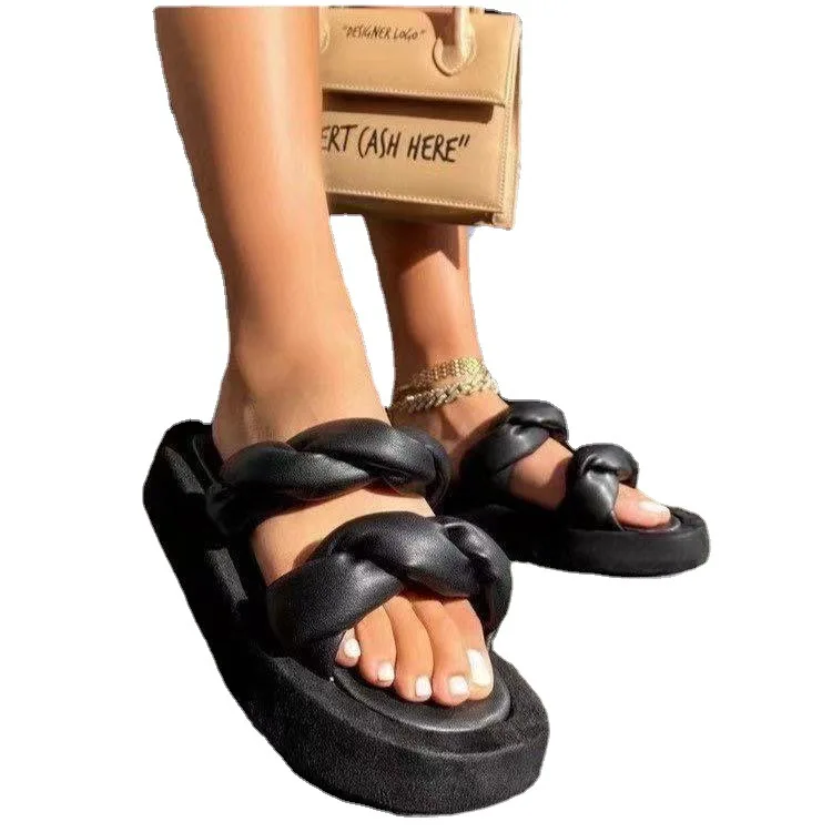 New platform sandals women Amazon 2021 summer new style small fragrance large size slippers women
New platform sandals women Amazon 2021 summer new style small fragrance large size slippers women