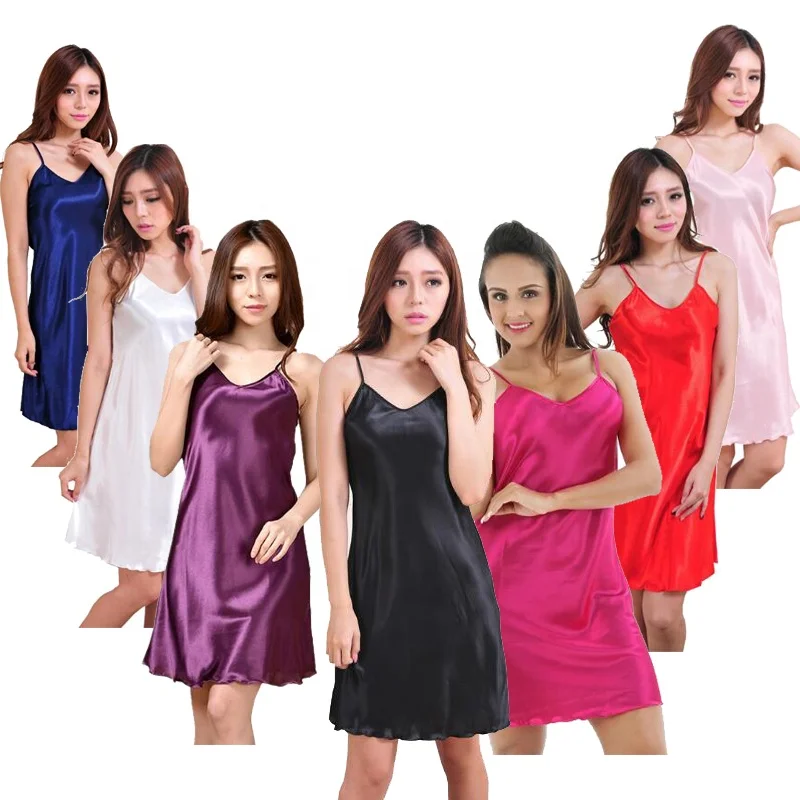 ecowalson Satin Nightshirts Sexy Nightdress Spaghetti Strap Negligee Nightgown Chemise Slip with Deep V Neck
ecowalson Satin Nightshirts Sexy Nightdress Spaghetti Strap Negligee Nightgown Chemise Slip with Deep V Neck