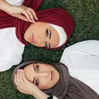 wholesale Plain jersey cotton hijab big size for muslim ladies