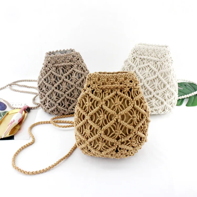Fashion Lady Macrame Backpacks Shoulder Bags Woven Crossbody Handbags Bohemian Beach Bag for Girls Students
Fashion Lady Macrame Backpacks Shoulder Bags Woven Crossbody Handbags Bohemian Beach Bag for Girls Students