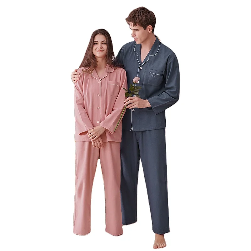 Pajamas Wholesale Autumn Winter 100% cotton sleepwear 2 piece pajamas flannel women pajamas sets for couple, Purple/blue/red
Pajamas Wholesale Autumn Winter 100% cotton sleepwear 2 piece pajamas flannel women pajamas sets for couple, Purple/blue/red