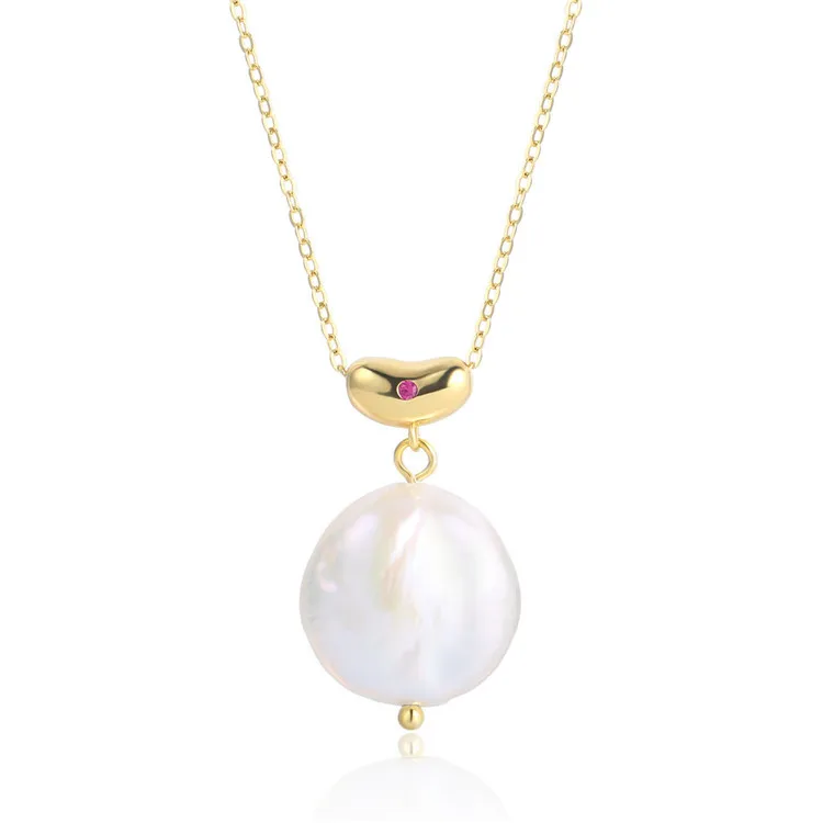 Wholesale romantic red zircon women and girls gifts fancy 925 sterling silver pearl necklace
Wholesale romantic red zircon women and girls gifts fancy 925 sterling silver pearl necklace