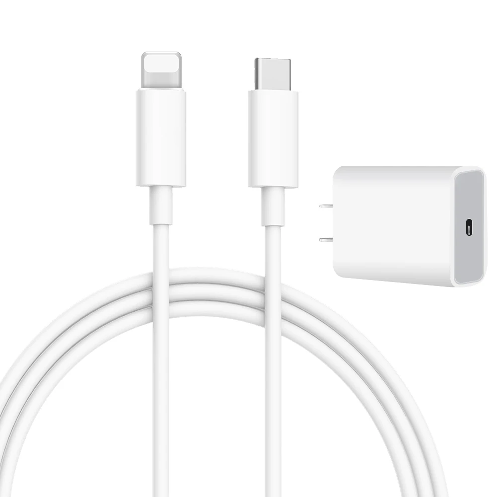 Fast Charging PD Charger EU US Plug 18W Charger With Usb C Cable 1m For Iphone 12 pro max retail box, White
Fast Charging PD Charger EU US Plug 18W Charger With Usb C Cable 1m For Iphone 12 pro max retail box, White