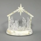 Jesus Acrylic Christmas decorations with lights and music effects