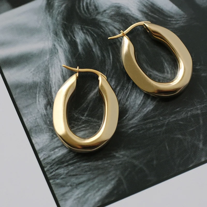 Minimalist 18K Gold Plated Earrings Jewelry Women Stainless Steel Hypoallergenic Irregular Rectangle Gold Hoop Earrings, Gold, rose gold, steel, black etc.
Minimalist 18K Gold Plated Earrings Jewelry Women Stainless Steel Hypoallergenic Irregular Rectangle Gold Hoop Earrings, Gold, rose gold, steel, black etc.
