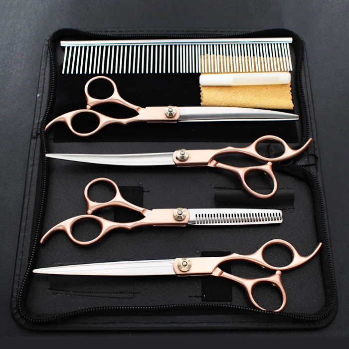 4PCS 7inch Scissors Professional Durable Cutting Shears Hair Comb Pet Grooming Scissors Set With Comb pet grooming kit, Picture
4PCS 7inch Scissors Professional Durable Cutting Shears Hair Comb Pet Grooming Scissors Set With Comb pet grooming kit, Picture