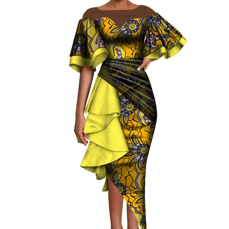 New African Clothing Trendy Print Chiffon Anna Dress Sexy Splice Ruffle Sleeve Irregular Plus Size Women's Dress Ethnic Clothing, Picture
New African Clothing Trendy Print Chiffon Anna Dress Sexy Splice Ruffle Sleeve Irregular Plus Size Women's Dress Ethnic Clothing, Picture