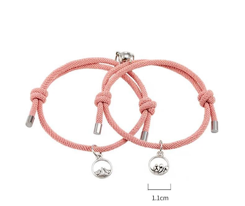 Tik Tok Hot Item Family Hot Design Magnets Jewellry Cheap Couple Taken His and Hers Set Handmade Rope Bracelet Paracord Bracelet
Tik Tok Hot Item Family Hot Design Magnets Jewellry Cheap Couple Taken His and Hers Set Handmade Rope Bracelet Paracord Bracelet