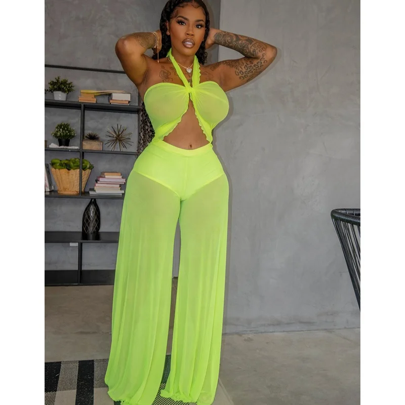 Cowinner Women Beach Swimsuit Mesh See Through Cover Up Two Piece Outfits Clubwear with Briefs, As pic
Cowinner Women Beach Swimsuit Mesh See Through Cover Up Two Piece Outfits Clubwear with Briefs, As pic