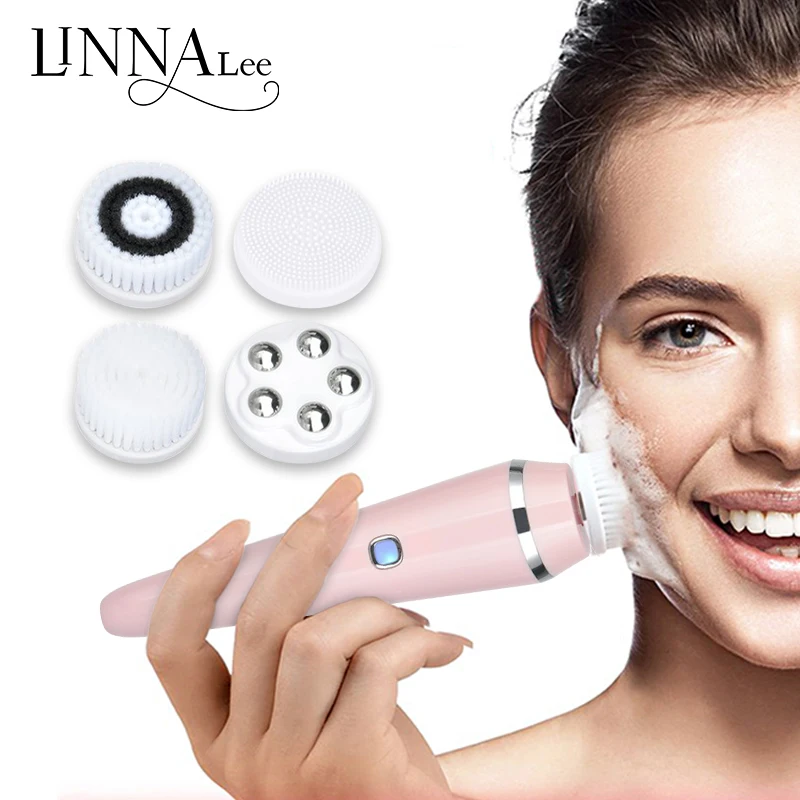 Electric Rechargeable Beauty Instrument Deep Clean Facial Cleansing Brush Remover Blackhead Silicone Facial Cleansing Brush, Pink white green
Electric Rechargeable Beauty Instrument Deep Clean Facial Cleansing Brush Remover Blackhead Silicone Facial Cleansing Brush, Pink white green