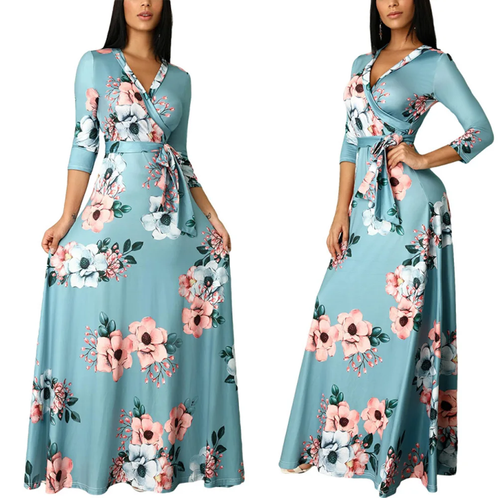 Women Summer Floral Print Maxi Dress Boho Style Long Beach Dress Bandage Bodycon Dress Plus Size Vestidos 5xl, Can follow customers' requirements
Women Summer Floral Print Maxi Dress Boho Style Long Beach Dress Bandage Bodycon Dress Plus Size Vestidos 5xl, Can follow customers' requirements