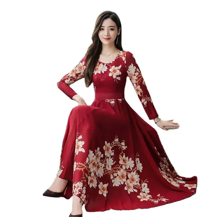 Wholesale Custom New Women Lady Girls Summer Fall Long Sleeve Floral Printing Dresses Round Neck Maxi Casual Beach Holiday Dress
Wholesale Custom New Women Lady Girls Summer Fall Long Sleeve Floral Printing Dresses Round Neck Maxi Casual Beach Holiday Dress