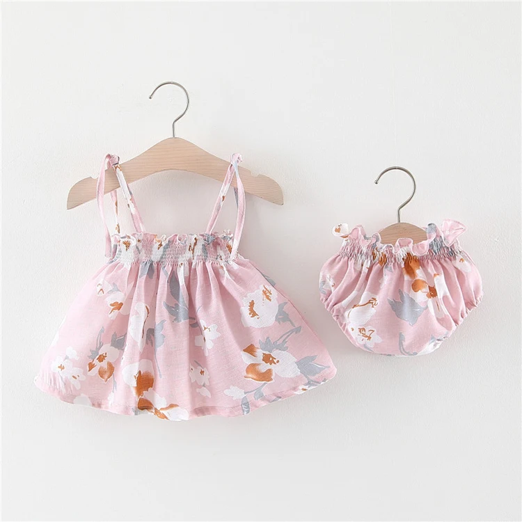 High quality children's clothing boutique flower printed girls sleeveless dress stitching cute princess dress set for baby, Picture
High quality children's clothing boutique flower printed girls sleeveless dress stitching cute princess dress set for baby, Picture