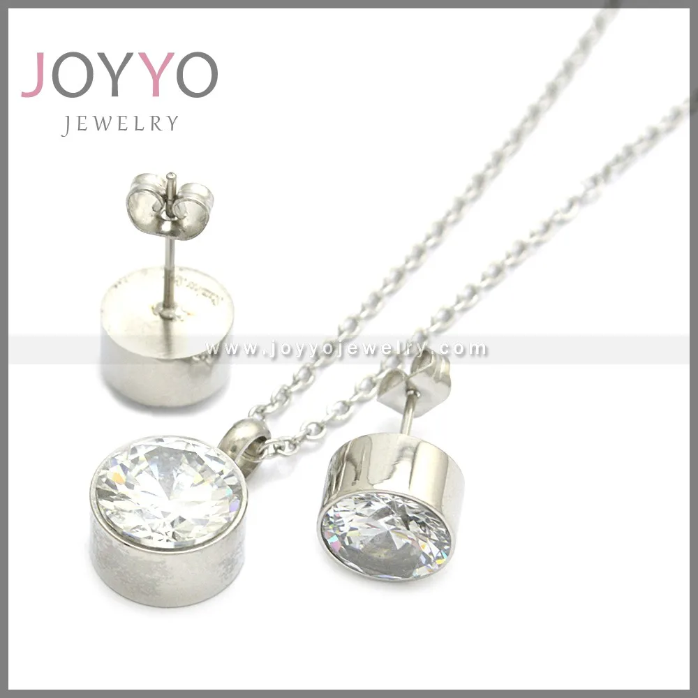 2020 Minimalist Jewelry Stainless Steel Round Shape Zircon Necklace Earrings Set Gold Jewelry Set
2020 Minimalist Jewelry Stainless Steel Round Shape Zircon Necklace Earrings Set Gold Jewelry Set