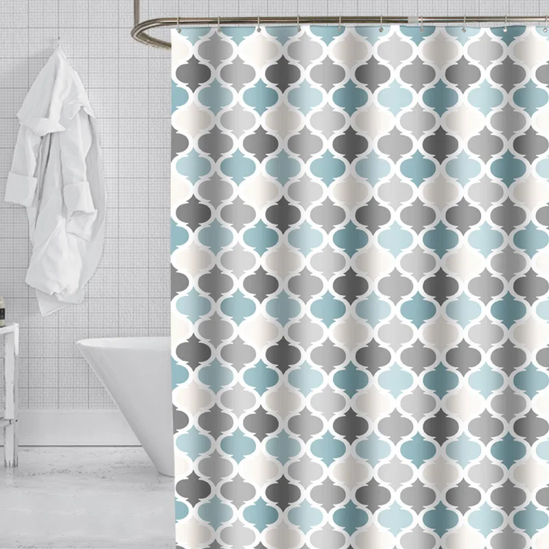 Simple and thick waterproof shower curtain Polyester shower curtain waterproof color lantern
Simple and thick waterproof shower curtain Polyester shower curtain waterproof color lantern