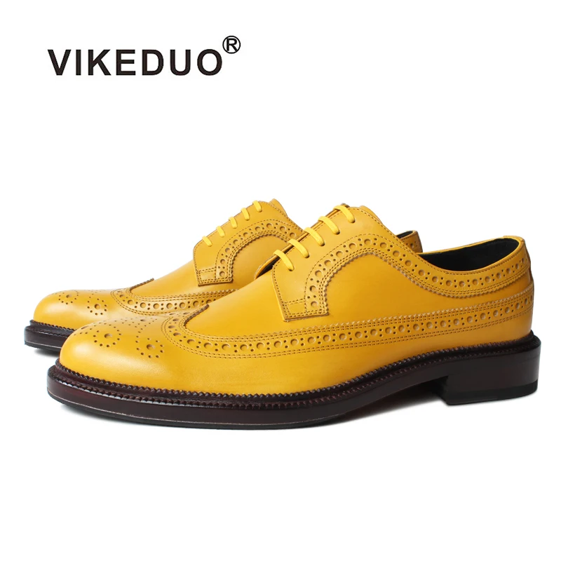 Vikeduo Hand Made New Model British Style Yellow Large Size 2019 Genuine Leather Dress Shoes For Men
Vikeduo Hand Made New Model British Style Yellow Large Size 2019 Genuine Leather Dress Shoes For Men