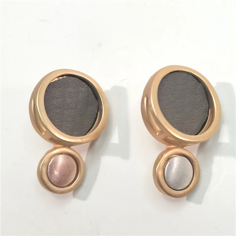 China fashion alloy leather round shaped earring simple design earrings for girls, As picture
China fashion alloy leather round shaped earring simple design earrings for girls, As picture