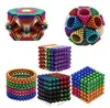 wholesale small cube magnet sphere 5mm mini 216pcs color magnetic balls toys