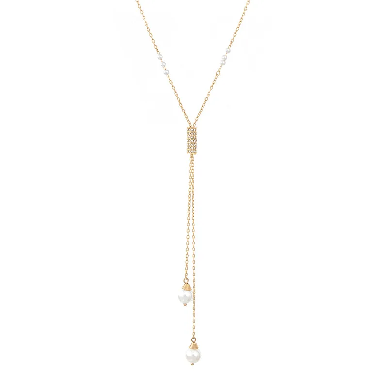 Temperament cold wind all-match sweater chain women's long Korean pearl necklace fashion autumn and winter jewelry
Temperament cold wind all-match sweater chain women's long Korean pearl necklace fashion autumn and winter jewelry