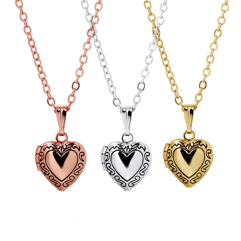 Foreign Trade Jewelry Fashion Small Exquisite Printing Heart-Shaped Mini Photo Box Pendant Necklace, Silver, gold 
Foreign Trade Jewelry Fashion Small Exquisite Printing Heart-Shaped Mini Photo Box Pendant Necklace, Silver, gold