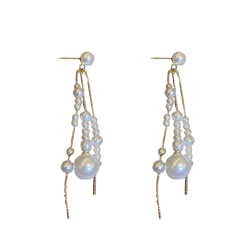 Pearl Long Tassel Temperament Earrings For Women Hot Sale Factory Price Wholesale Hoop Pendant Earrings Pearl Studs Set
Pearl Long Tassel Temperament Earrings For Women Hot Sale Factory Price Wholesale Hoop Pendant Earrings Pearl Studs Set