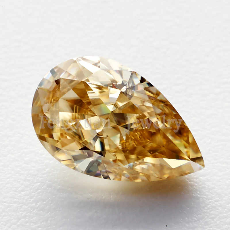 Wholesale Loose Moissanite Pear Shape Champagne Color Moissanite Colorful Synthetic Moissanite
Wholesale Loose Moissanite Pear Shape Champagne Color Moissanite Colorful Synthetic Moissanite
