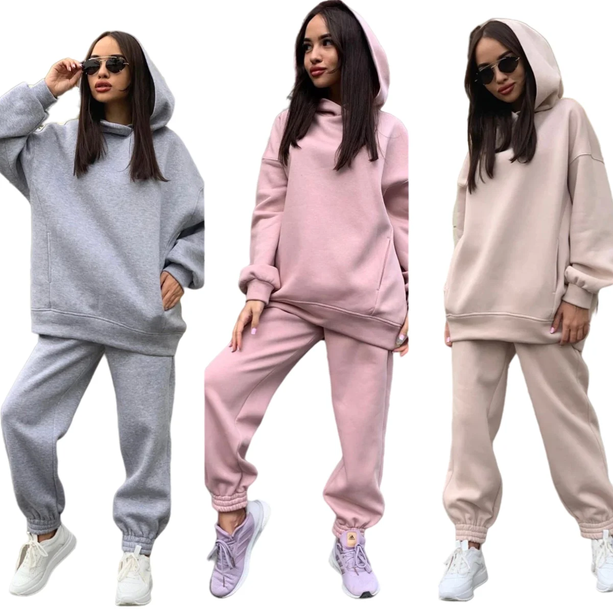 Women Streetwear Fashion Sport wear Sweatsuit 2 Piece Set Clothing Tracksuits Sweatpants And Hoodie Set Sweatpants Woman, Picture
Women Streetwear Fashion Sport wear Sweatsuit 2 Piece Set Clothing Tracksuits Sweatpants And Hoodie Set Sweatpants Woman, Picture