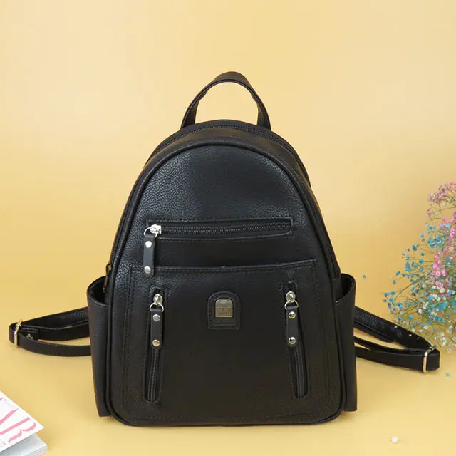 European style leisure life backpack pure black hand-carrying backpack curved shoulder strap travel backpack water repellent
European style leisure life backpack pure black hand-carrying backpack curved shoulder strap travel backpack water repellent