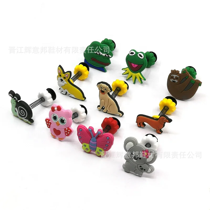 Hot-selling personality spring shoe buckle cute cartoon animal PVC beach garden shoes decoration accessories, Customized
Hot-selling personality spring shoe buckle cute cartoon animal PVC beach garden shoes decoration accessories, Customized