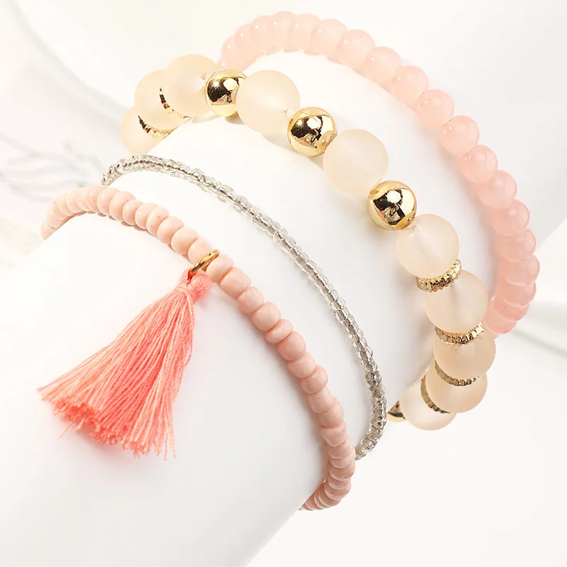 Weihao Hot Selling Bohemian Ethnic Bracelet Candy Color Bracelet Retro Tassel Bracelet, As picture show
Weihao Hot Selling Bohemian Ethnic Bracelet Candy Color Bracelet Retro Tassel Bracelet, As picture show