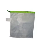 HW0018 BSCI factory production red covered edge potato drawstring polyester net bag packing for shopping etc
