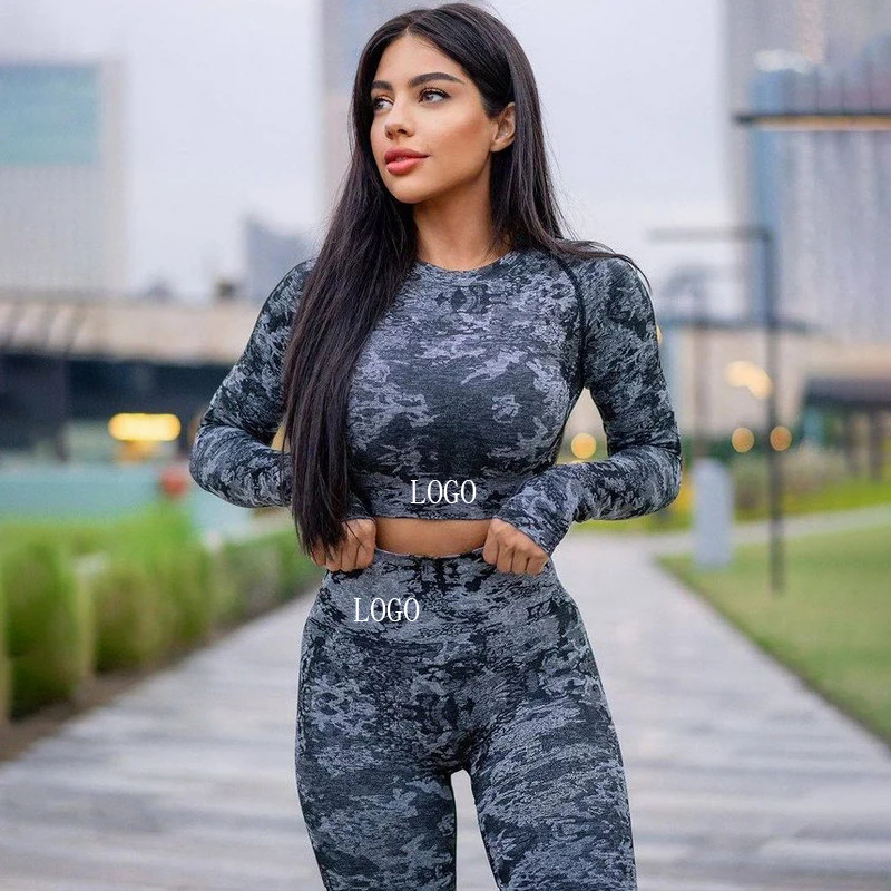High Performance Sexy Camouflage Print Gym Sports Bra Athletic Leggings Yoga Wear Fitness Long Sleeve Tops
High Performance Sexy Camouflage Print Gym Sports Bra Athletic Leggings Yoga Wear Fitness Long Sleeve Tops