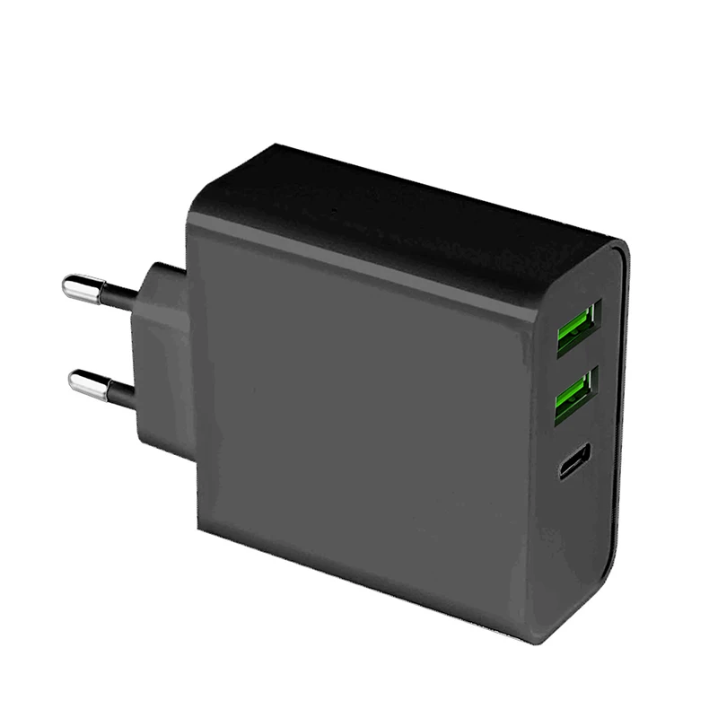 PD 65W 3-Port USBC Charger Quick Charging Wall Charger For USB-C Laptop MacBook iPhone Power Adapter, White/black
PD 65W 3-Port USBC Charger Quick Charging Wall Charger For USB-C Laptop MacBook iPhone Power Adapter, White/black