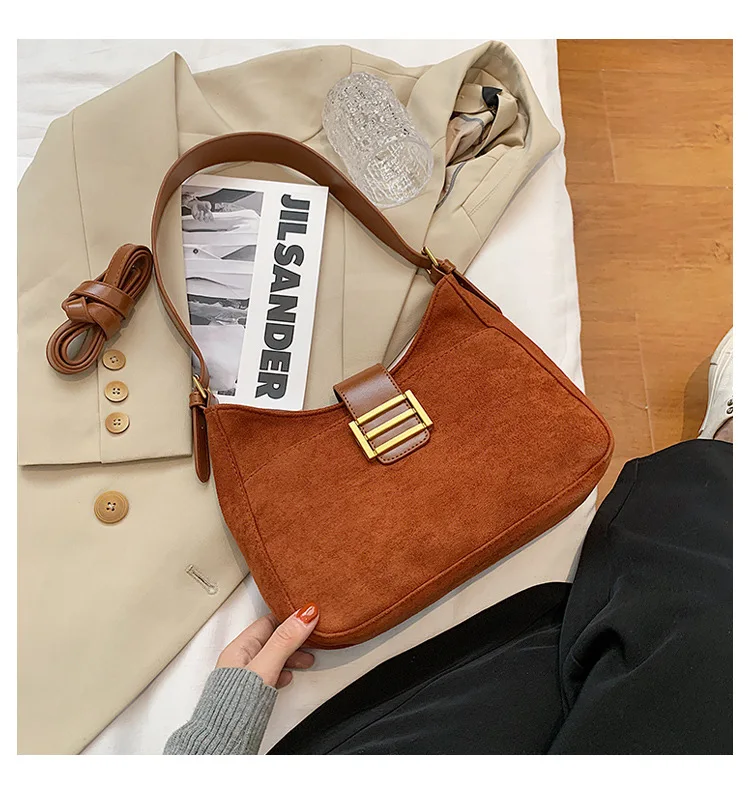 Suede underarm bags superior sense, large-capacity handbags Women's soft leather single-shoulder cross-body bags 2020 New style
Suede underarm bags superior sense, large-capacity handbags Women's soft leather single-shoulder cross-body bags 2020 New style